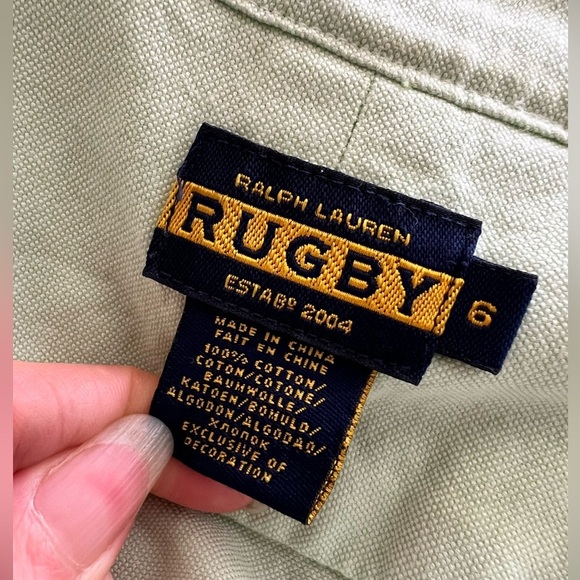 Ralph Lauren Vintage Green Paint Splatter Button Down Polo Shirt | 6 - Picture 8 of 8